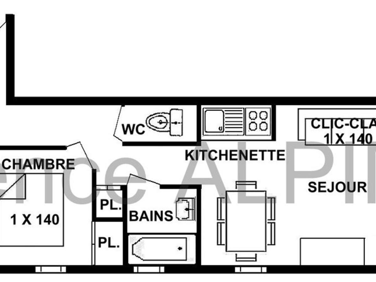 Appartement Les Saisies, 2 pièces, 6 personnes - FR-1-594-214 Hauteluce Extérieur photo